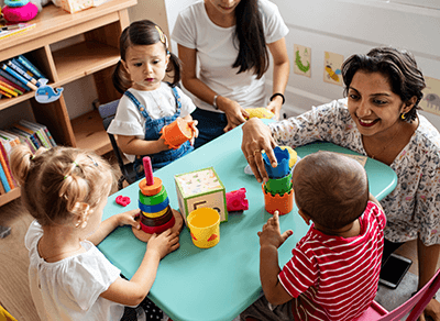 Picture of children playing in a nursery