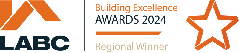 LABC Regional Winner 2024 in building excellence logo