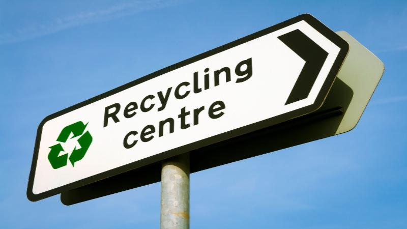 Recycling Centre sign