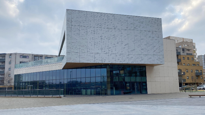 Exterior of The Nest, Library in Thamesmead